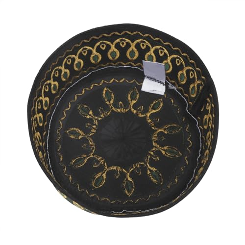 Islamic Men Prayer Kufi Hat Muslim Arabian Embroidered Skull Cap Arab Indian Religious Praying Cap Ramadan Eid Gift3