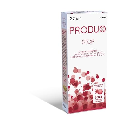Produo Stop – Probiótico con doble capa protectora para el tratamiento diarrea aguda y por antibióticos – 10 sobres