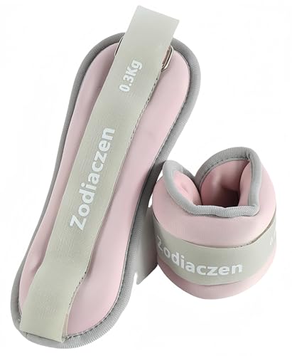 ZodiacZen Lot de 2 poids pour poignets et chevilles - Pour débutants et enfants - Pour les mouvements, la course, le jogging, la gymnastique - Rose