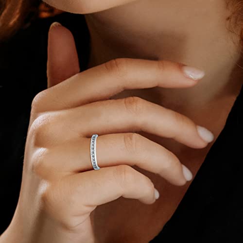 Ags Certified 1/2 Carat Tw Channel Set Diamond Band In 10K White Gold #TOP4