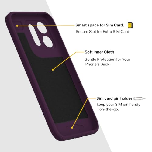 Image of Outlouders Back Cover for Realme P4s 5G | Soft Matte Silicone | Slim Fit | Magnetic-Safe Logo Design (Magnetic-Safe Not Compatible) | Shockproof | Camera Protection Bumper Case (Purple)
