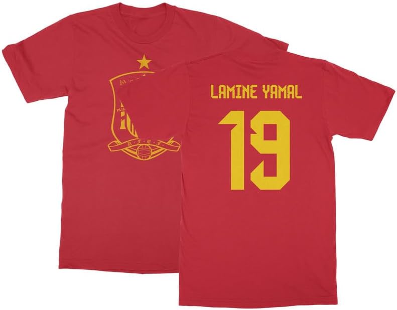 Spain Soccer Cup Fan - Lamine Yamal 19 Jersey Style Unisex T-Shirt