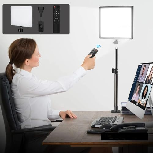 Image of 11 inch Camera Panel Soft Light for Video Shooting, Photography, Studio, YouTube and Live Streaming with 2700K-5700K CRI95+ (11 inch Camera Fill Light)