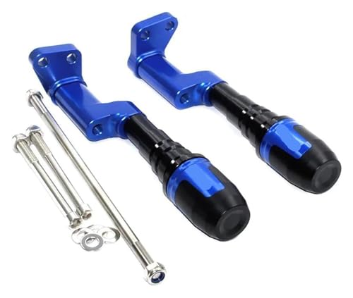 �T�C�h�t���[���X���C�_�[ �p �X�Y�L GSX250R DL250 GSX250 GW250 �o�C�N�p�t���[���X���C�_�[ �����ی�G���W���N���b�V���p�b�h(Blu)