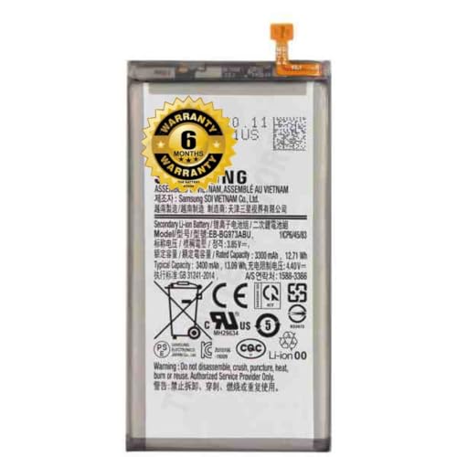 Image of THE BATTERY STORE Original EB-BG973ABU Battery for Samsung Galaxy S10 G973F G973U G973W G9730 G973U1 Battery with 6 Month warrenty ****(Q69)
