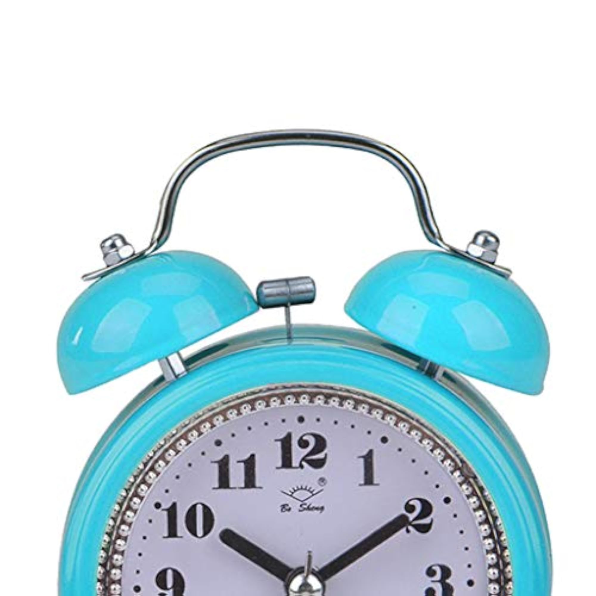 Silent Bedside Double Twin Bell Alarm Clock