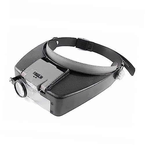 COLLBATH Lupa De Precisión para Reloj Linterna Led Gafas De Inspección De Joyas Diadema Iluminada 2 Luces Frontales Brillantes
