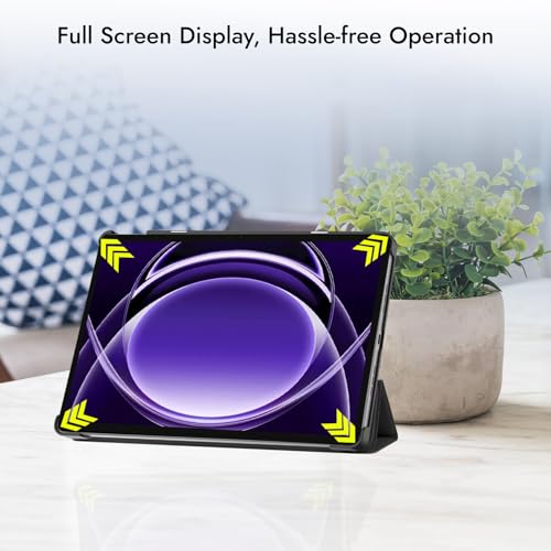 Image of Robustrion Cover for Realme Pad 2 Lite 11 inch Cover Case, Trifold Flip Cover for Realme Pad 2 Lite 11 inch Tablet- Black