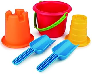 Hape Sand Toys 5-in-1 Beach Set Toys, Multicolor