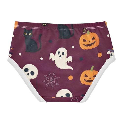 Cute Halloween Black Cats Underwear Toddler Girl, Underwear for Girls, 2T–8 Years2