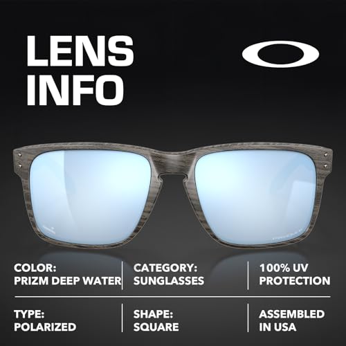 Image of Oakley HOLBROOK XL WOODGRAIN COLLECTION OO9417 Sunglasses With Official Kit | Polarized, Men's Sunglasses
