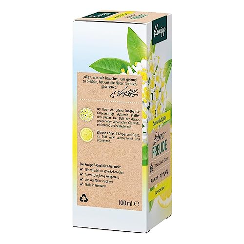 Kneipp Sauna Aufguss Lebensfreude, natürliche ätherische Öle der Litsea Cubeba & der Zitrone aktivieren Körper & Geist, vitalisiert die Sinne - ergiebiges Konzentrat für die Sauna, 100 ml (1er Pack) 6