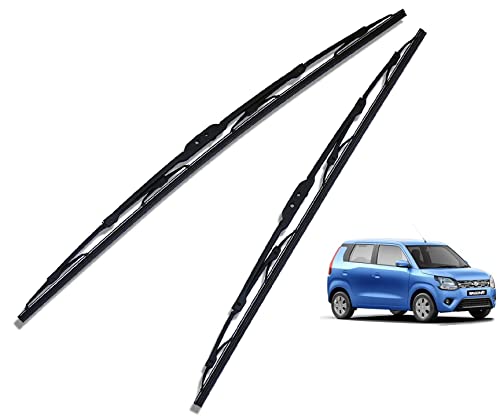 Image of Euro Care Metal Type Wiper Blade Compatibility with Maruti Suzuki WagonR New (Model : 2011-2018) Windshield Car Wiper Blade Size D-18,P-16