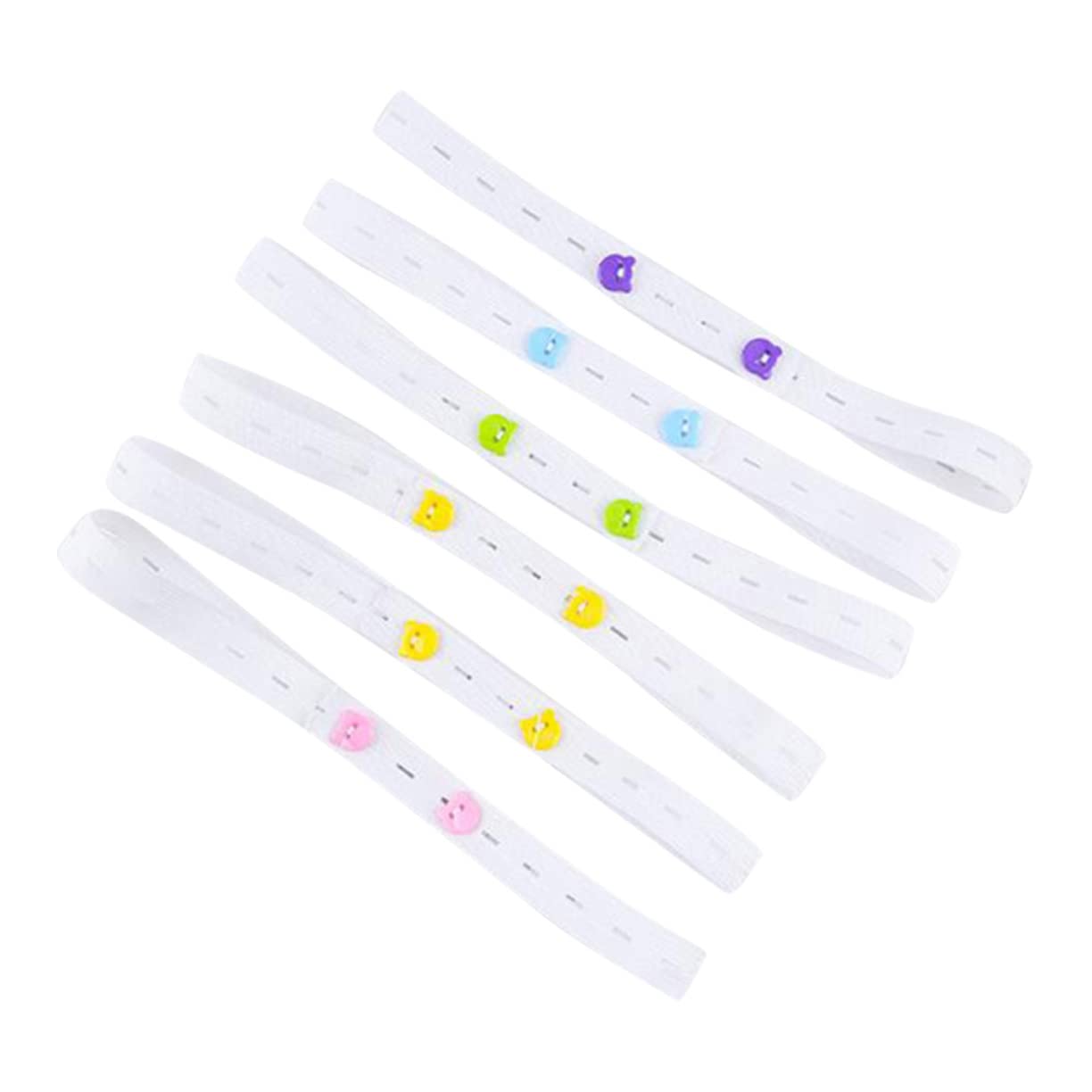 KOMBIUDA Adjustable Nappy Fasteners 20pcs Elastic Diaper Strips Newborn Baby Diapers Soft Nappy Fixing Comfortable Elastic Strips for Baby