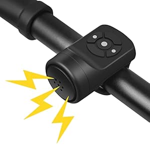flintronic Elektrische fietsbel, waterdicht, IPX4, elektronische fietsbel, 22,2-31,8 mm, voor fietsen, scooter, MTB, BMX