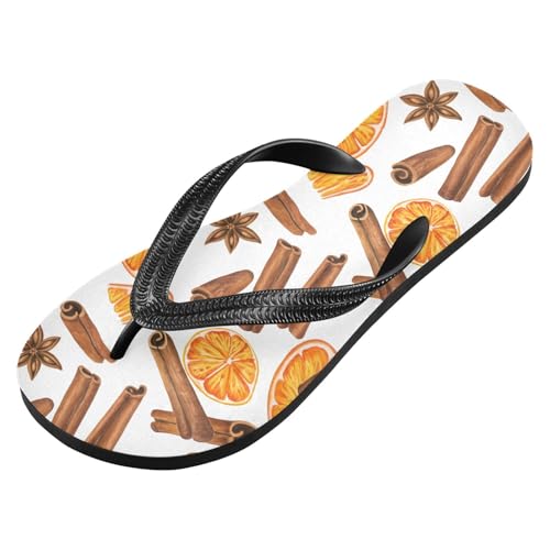 Cooking Spices White Flip Flops for Beach Thong Sandals Anti-slip Lightweight Beach Shoes for Summer Travel Swim2