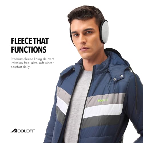 Image of Boldfit Winter Ear Muffs for Men Ear Muffs for Women, Ears Cover for Cold Behind the Head Style Winter Earmuffs for Men & Women Unisex Fleece Ears Cover Boy Girls Ladies Muff