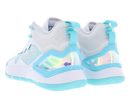 Image of adidas D Rose Son of Chi Unisex Shoes Size 13, Color:Pure White /Teal /Cloud White