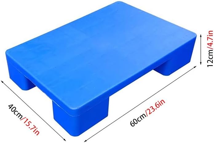 Stackable Plastic Pallets, Moisture-Proof Warehouse Pads, Modular Platform for Cartons, Oil Drums & Buckets - 11.8x15.7x4.7in Heavy-Duty Storage Solution