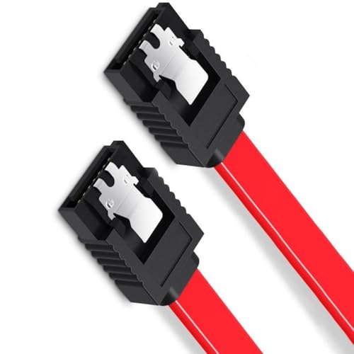 Cable SATA 3.0 corto con conectores angulados y pestillos seguros miniatura 3