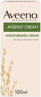 Aveeno, Moisturising Cream Colloidal Oatmeal, Shea Butter, 100ml