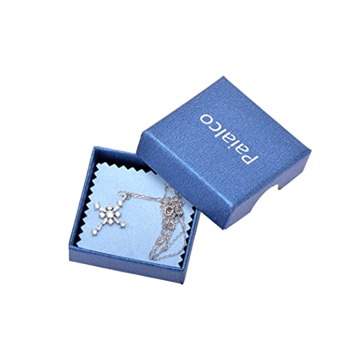 Paialco Sterling Silver Cubic Zirconia Diamonds Cluster Cross Pendant Necklace For Women, White Gold Plated #TOP6