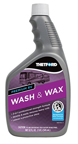 Thetford Premium RV Wash and Wax, Detergent and Wax for RVs / Boats / Trucks / Cars 32 oz - Thetford 32516
