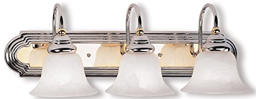 Livex Lighting 1003-52 Belmont 3-Light Bath Light, Polished Brass