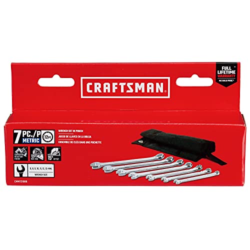 Image of CRAFTSMAN MM WRENCH SET IN POUCH, 7PC (CMMT21086)