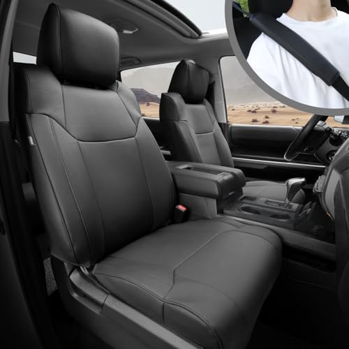 Housses de siège pour Toyota Tundra CrewMax protection cuir pour voyages en famille
