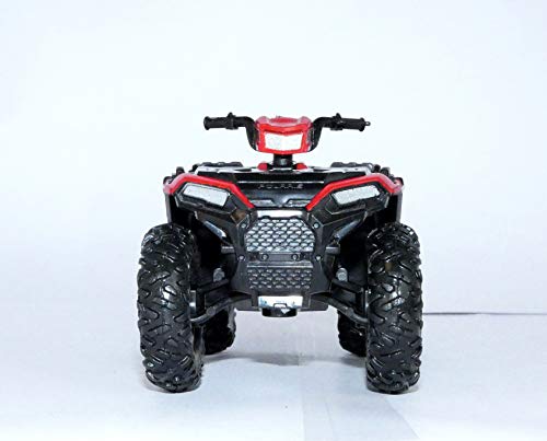 NewRay – Miniatur-Nachbildung – Polaris Sportsman XP – Geländefahrzeug – Modell zum Sammeln und Spielen für Quad-Fans – Rot – 2018 – 07363
