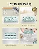 Round Ice Cube Trays with Lid and Storage - 3 Stackable Trays Small Ice Maker Moulds for Freezer, 99pcs Round Ice Balls for Chilling Whiskey, Cocktails, Coffee - Easy-Release Sphere Ice Tray - Image 5