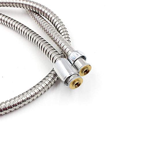 Elastyczny wąż prysznicowy ze stali nierdzewnej 2 m - 1/10.2 cm wąż hydrauliczny do łazienki, odporny na korozję, elastyczna rura rurowa, łatwy montaż i uniwersalne dopasowanie