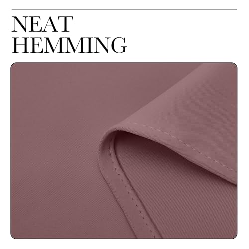 Image of NICETOWN Room Darkening Curtains Drapes for Daughter's Bedroom, Window Treatment Thermal Insulated Grommet for Living Room (Dusty Bean Paste, 2 Panels, 42 by 63)