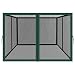 BenefitUSA Replacement Mosquito Netting for 10' x 10' or 8' x 8' Gazebo, Zippered Mesh Sidewalls Only, Pack of 4 (8' L X 6' W for 8' x 8' Gazebo, Green)