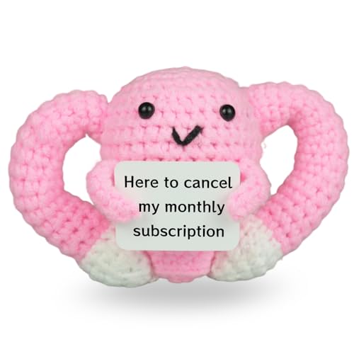 YHJIG Hysterectomy Recovery Must Haves Positive Crochet Uterus After Hysterectomy Recovery Gifts Basket Monthly Subscription Cancelled Emotional Inspirational Support Get Well Gifts