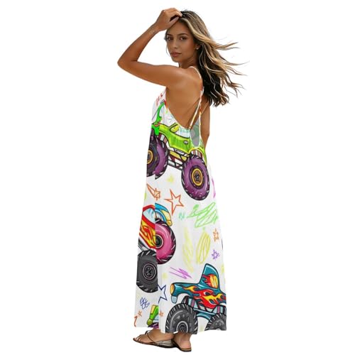 Robe d'été mignonne dos nu et bretelles spaghetti pour femme
