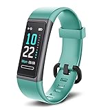 Fitness Tracker Watch with Heart Rate Monitor, Activity Tracker with Sleep Monitor, Waterproof Fitness Watch with Step & Calorie Counter, Pedometer Watch for Women Men Kids-Green
