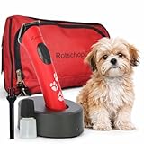 Aesculap Exacta Hunde Schermaschine ROT. Präziser Hundetrimmer für Detailarbeiten mit Lithium-Ionen-Akku. 0,5 mm. Leiser, Pfotentrimmer, Gesichtstrimmer Hund & Feinarbeiten + Tasche