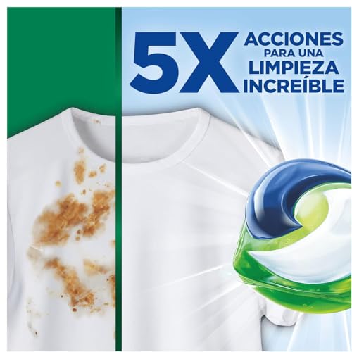 Miniatura 2 de ARIEL PODS Todo en 1 Detergente Lavadora Liquido 60 Capsulas/Pastillas, Jabon Frescor Alpino, 5 Acciones para una Limpieza Brillante en Frio