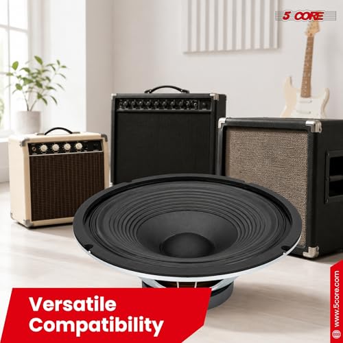 Image of 5 CORE 12 Inch Guitar Speaker 300W Replacement 16 Ohm Amplifier Driver Voice Coil 2 Inch Y30 Magnet 40 Oz Very Loud Touch Sensitive Ideal Guitar Cabinet Speakers