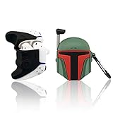 TOLUOHU 2Pack for Game Console+ Mandalorian Pro Airpods 2&1 Case,3D Cute Cartoon Cool Anime Character Design,with Keychain for Boys Girls Teens Women and Airpods 2&1
