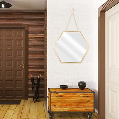Miroir hexagonal Alipis pour illuminer une chambre à coucher - 3