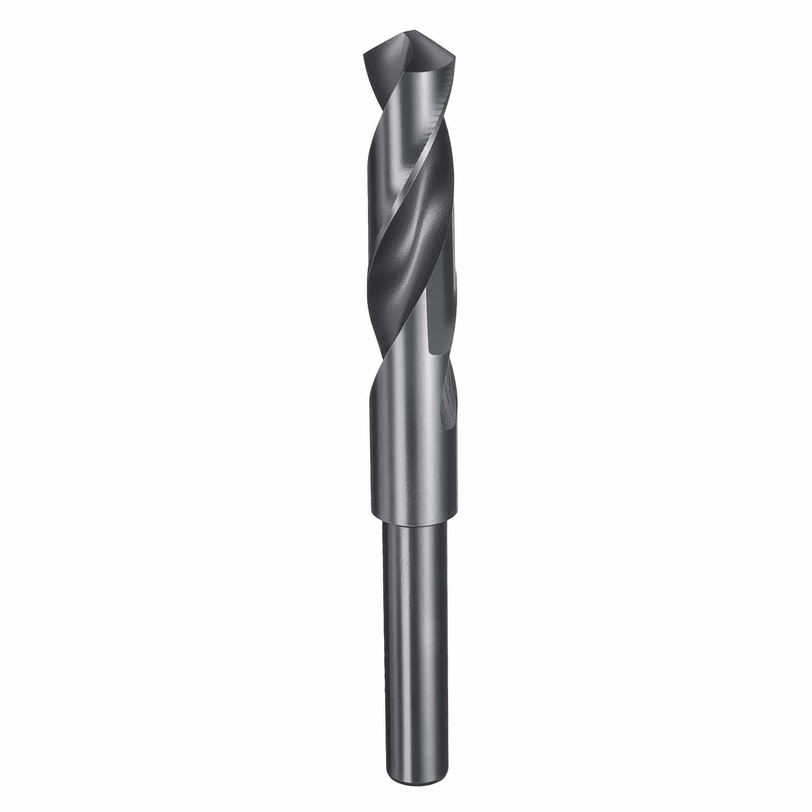 HARFINGTON 18mm Drill Bit 1/2" Reduced Shank Round 4241 High Speed Steel Nitriding Black 118° Standard Point for Plastic Wood Copper Aluminum Iron