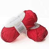Cotton Blend Yarn for Knitting and Crocheting, 3 or Light Worsted, DK Weight, Drops Cotton Light,...