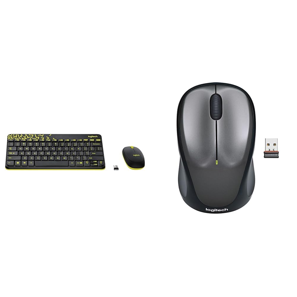 Logitech MK240 Nano Wireless USB Keyboard and Mouse Set, 12 Function Keys 2.4GHz Wireless, 1000DPI,-picture-26
