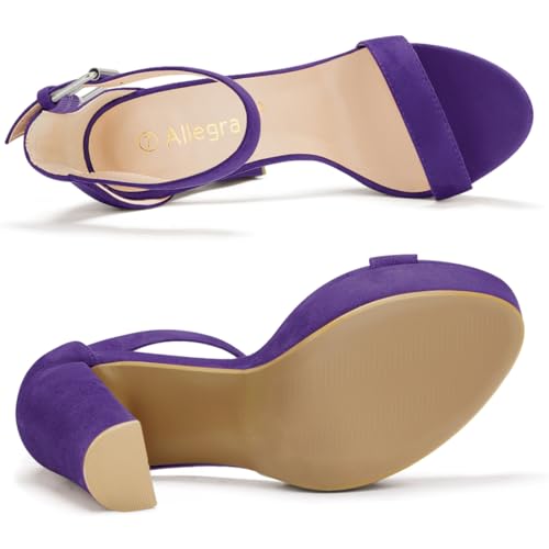 Image of Allegra K Women's Platform High Heel Ankle Strap Chunky Heels Sandals