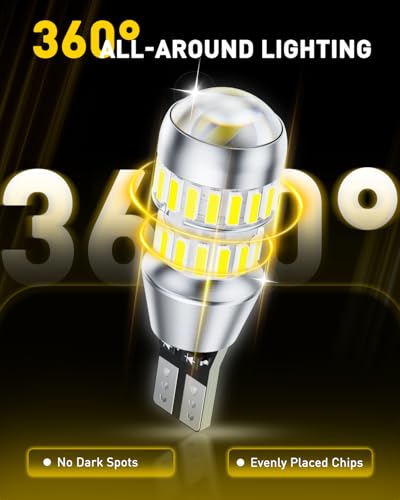 Image of AUXITO 921 LED Bulb Reverse Lights, 6000K White Super Bright 912 906 904 916 T15 W16W LED Backup Lights License Plate Lights, Pack of 2