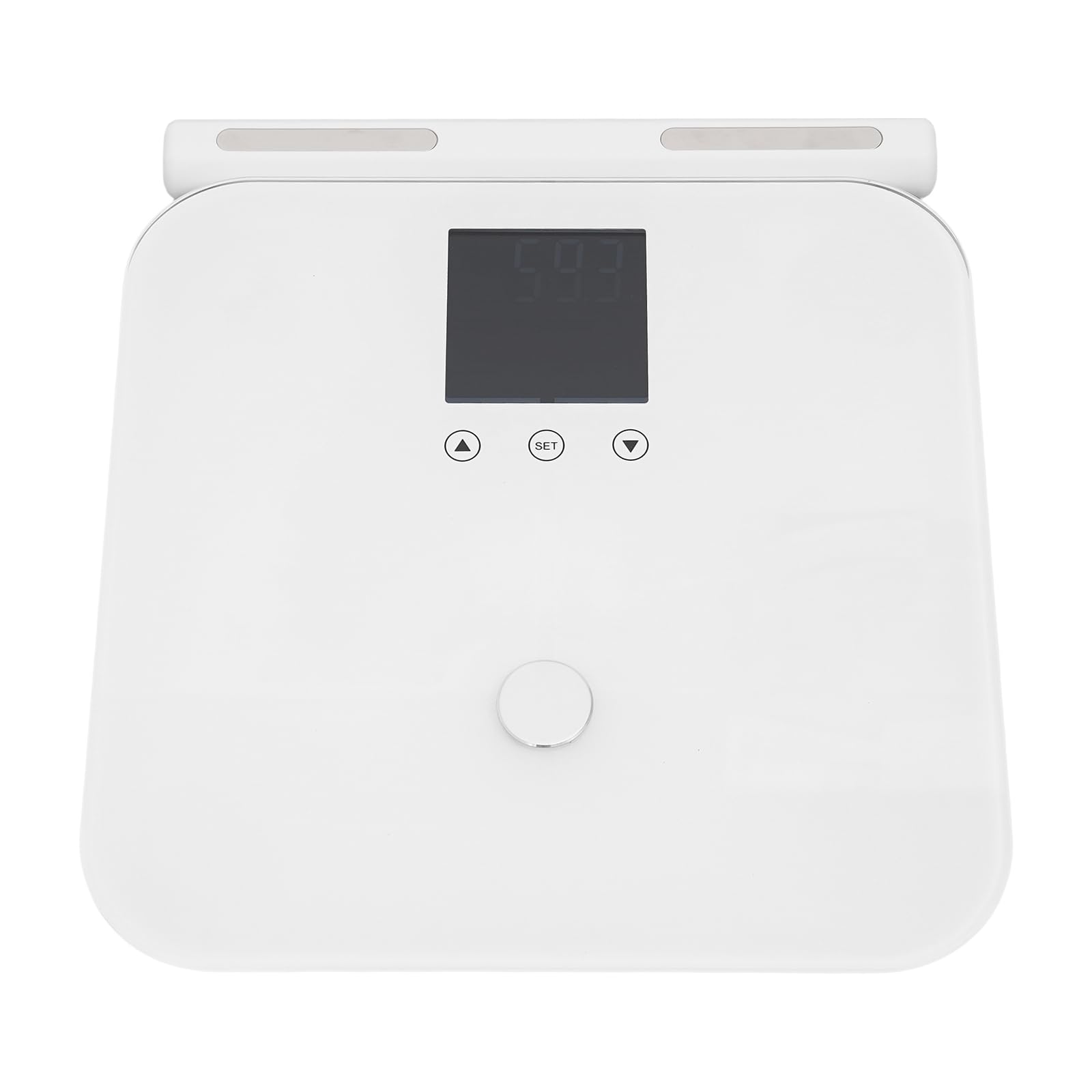 Bilancia per grasso corporeo con 8 elettrodi e maniglia, bilancia per persone Bluetooth, analisi di 5 segmenti del corpo, bilancia di analisi del corpo precisa per peso, grasso corporeo, massa