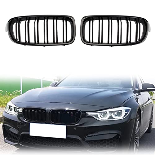 Grille de calandre avant BMW F30 double latte ABS robuste pour un refroidissement moteur optimal